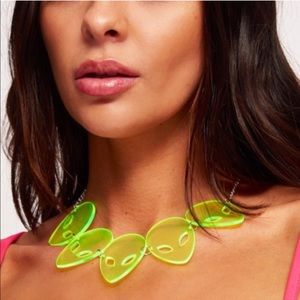 Fluorescent Green Alien Head Necklace any2 for $35